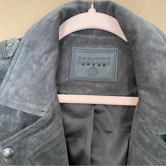 BLANKNYC Cropped Suede Leather Motorcycle Jacket - Picture 6 of 8